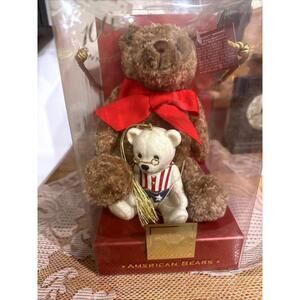 VTG Lenox American Bears 100th Anniversary Teddy Bear & Porcelain Ornament 2002